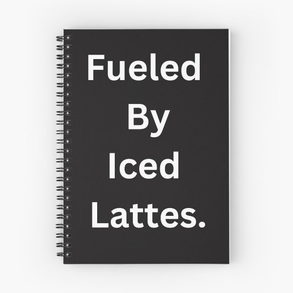 Item preview, Fueled By Iced Lattes Classic Black Tee designed and sold by GeekySexyCool.