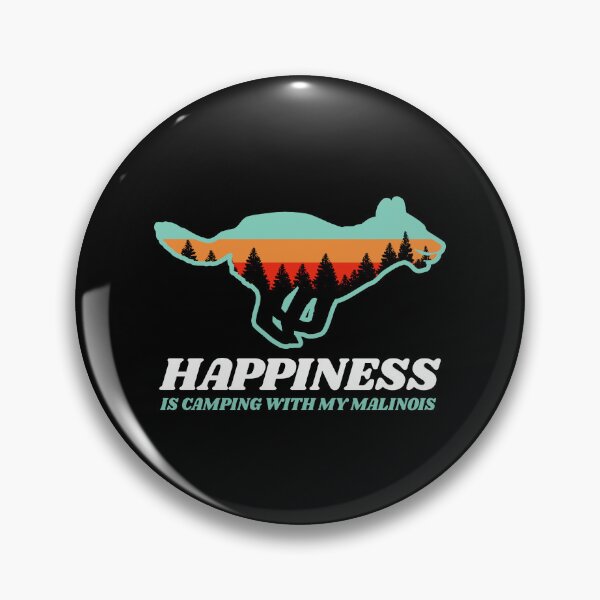 Item preview, Happiness Is Camping With My Belgian Malinois Gift designed and sold by Guarddogdrive.