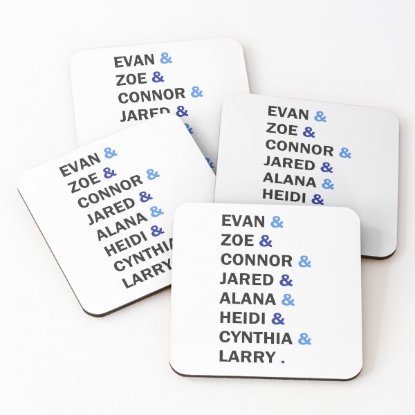 Item preview, Character List - Dear Evan Hansen designed and sold by WestEndRebecca.