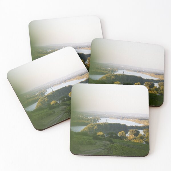 Item preview, River landscape in the evening light designed and sold by rhosbahu.