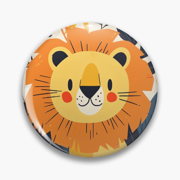 Item preview, Fun Lion Wall Art, Modern Animal Print designed and sold by WILDEVIOLET.