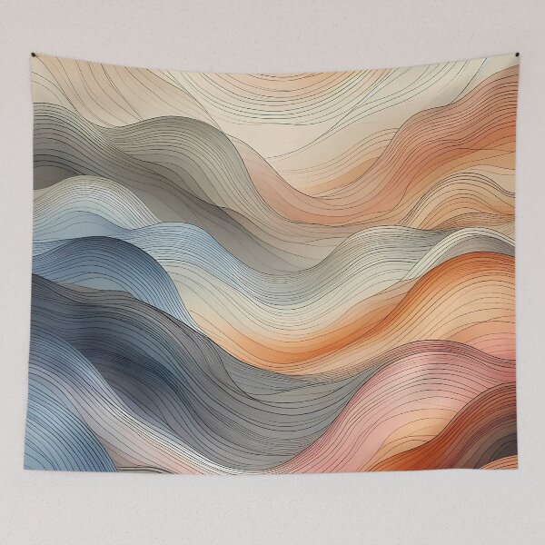 Item preview, Cool waves pattern.  designed and sold by ShazellArt.