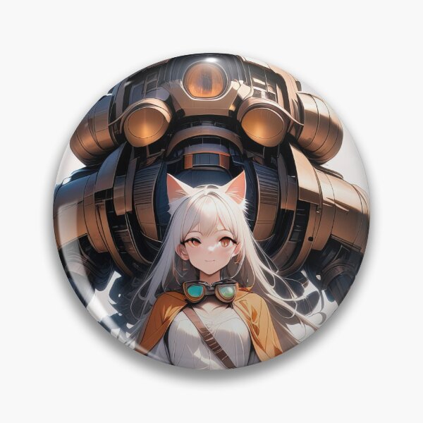 Item preview, Mech and scifi girl in a city art designed and sold by TheArtistOf2022.