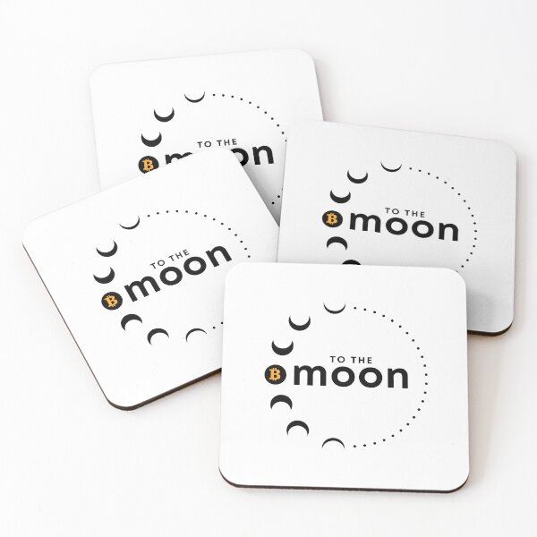 Item preview, Bitcoin circular moon path with black style typography designed and sold by Bitcoinomnis.