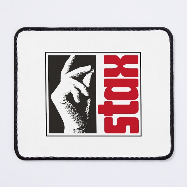Item preview, vintage black stax label designed and sold by Jekiartwork.
