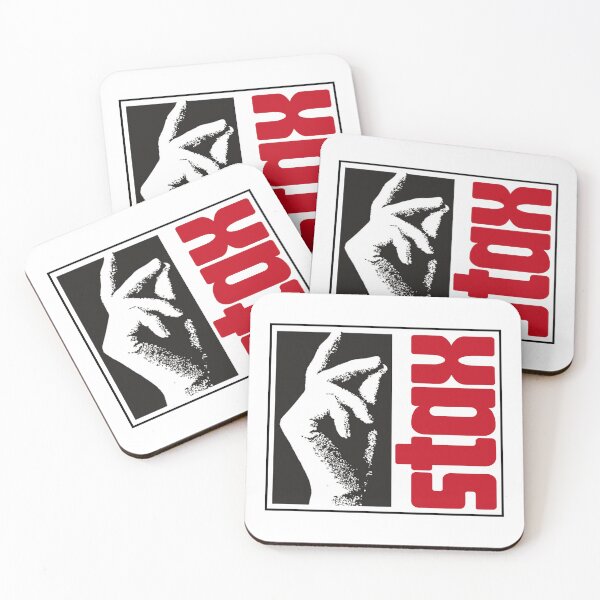 Item preview, vintage black stax label designed and sold by Jekiartwork.