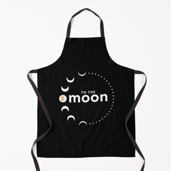 Item preview, Bitcoin circular moon path with white style typography designed and sold by Bitcoinomnis.