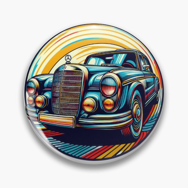 Item preview,  Mercedes Benz  retro Illustration logo emblem designed and sold by Expressions-Sel.