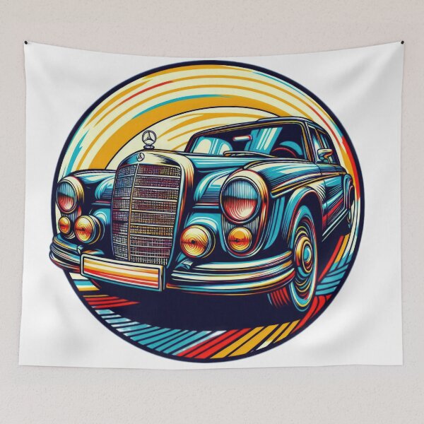 Item preview,  Mercedes Benz  retro Illustration logo emblem designed and sold by Expressions-Sel.