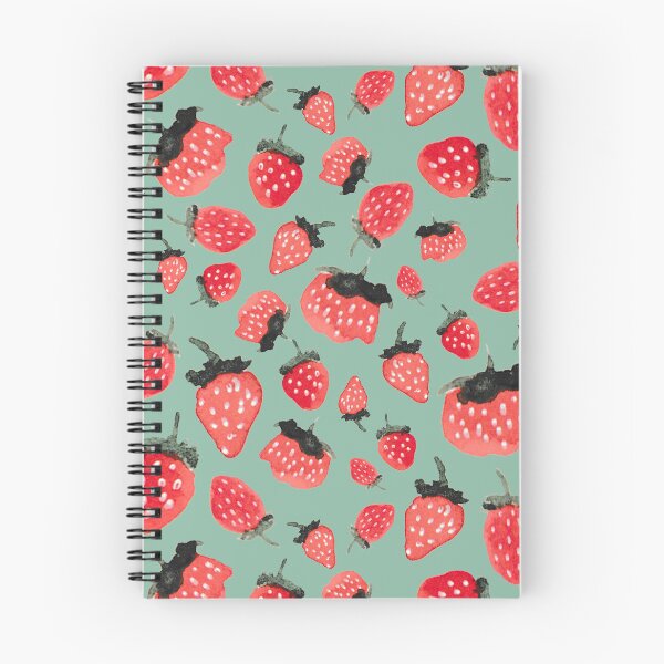 Item preview, Watercolor strawberry pattern designed and sold by studio-amorosa.