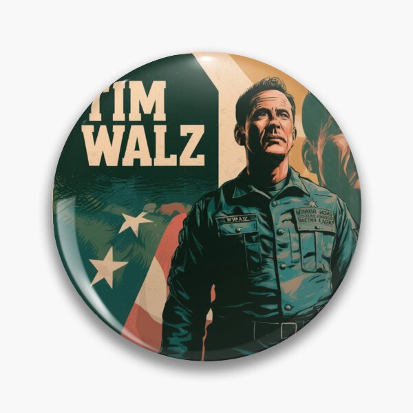 Aperçu de l'œuvre Tim Walz pour le président 2024 vintage rétro créée et vendue par martin max.