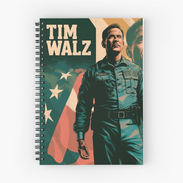 Aperçu de l'œuvre Tim Walz pour le président 2024 vintage rétro créée et vendue par martin max.