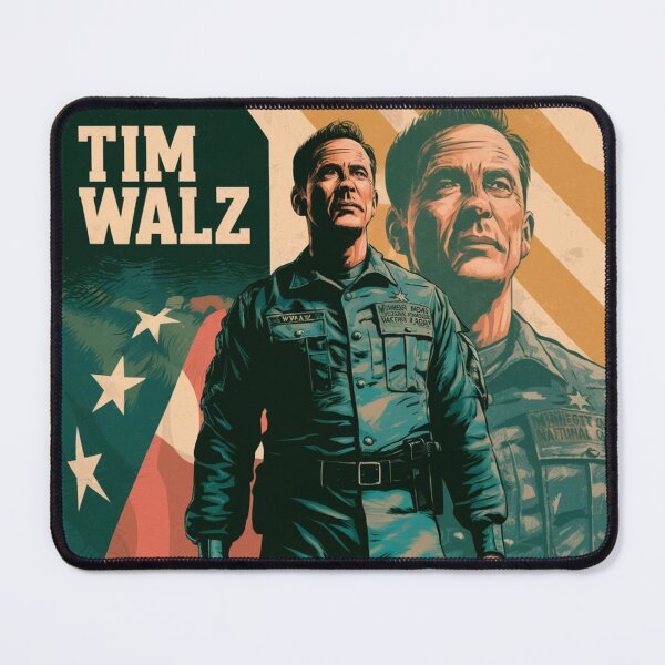 Artikelvorschau, Tim Walz für Präsident 2024 Vintage Retro entworfen und verkauft von martin max.