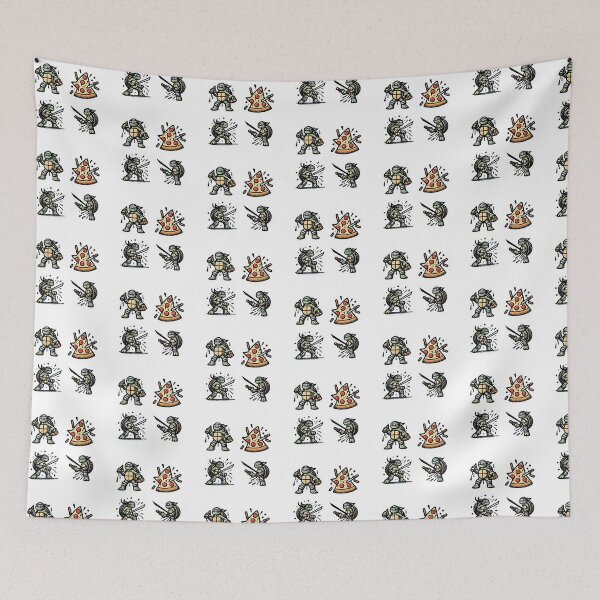 Item preview, ⁺₊✧ 4 PACK - Chibi mikey turtles pizza designed and sold by VarietiDesigns.