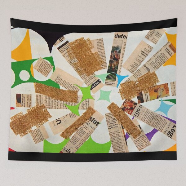 Item preview, Textured Read - Collage on paper designed and sold by Jamie  Taylor.