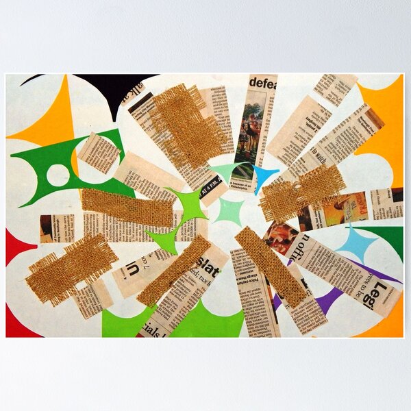 Item preview, Textured Read - Collage on paper designed and sold by Jamie  Taylor.