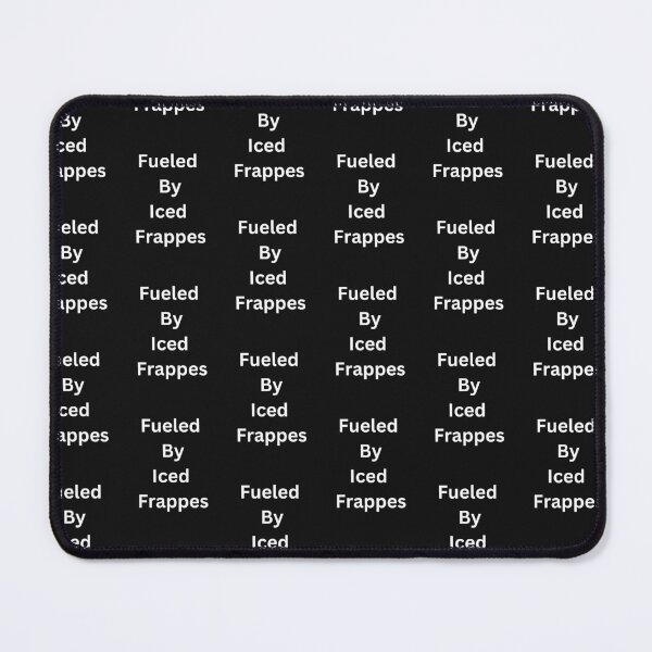 Item preview, Fueled By Iced Frappes Classic Black Tee designed and sold by GeekySexyCool.