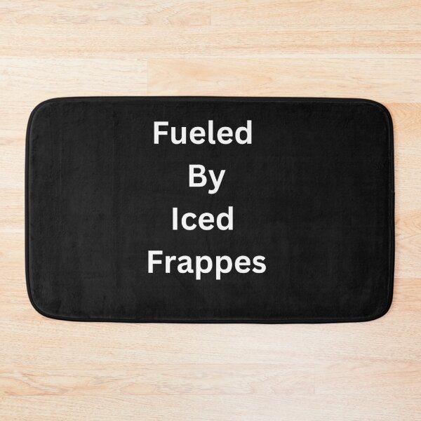 Item preview, Fueled By Iced Frappes Classic Black Tee designed and sold by GeekySexyCool.