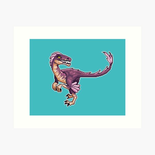 Pixel T-Rex Art Print for Sale by maddreamerr