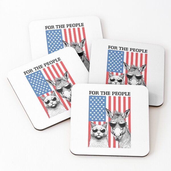 Item preview, Kamala For The People Funny Donkey Cat USA Flag Democrat designed and sold by GrandeDuc.
