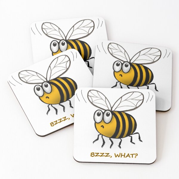 Item preview, Bzz, what? Confused funny bee designed and sold by ZorianArt.