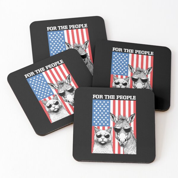 Item preview, Kamala For The People Funny Donkey Cat USA Flag Democrat designed and sold by GrandeDuc.