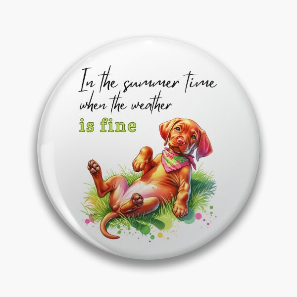 Item preview, Summer watercolour Vizsla designed and sold by BritishDelights.