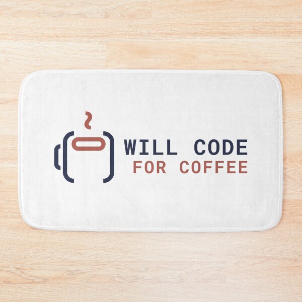 Item preview, Will Code For Coffee - Tech Gift designed and sold by Circle-Cats.