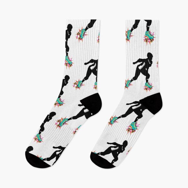 Item preview, Rollerskating Skater Cool Rollerskating Image of Person on Pink and Blue Skates  designed and sold by julyperson.