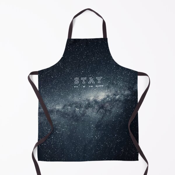 Item preview, Interstellar Light Blue Stay Text Morse Code with Space Background Digital Drawing designed and sold by AveryBMS.