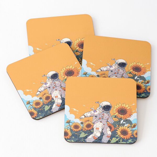 Item preview, The astronaut in the sunflower field designed and sold by pixelated_echoes.