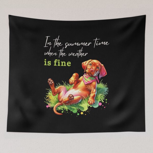 Item preview, Summer watercolour Vizsla designed and sold by BigfeetLittlepaws.