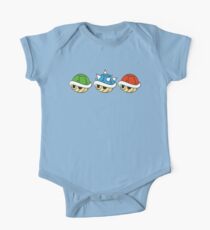Mario Kart Items- Shells Short Sleeve Baby One-Piece