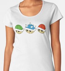 Mario Kart Items - Muscheln Premium Rundhals-Shirt