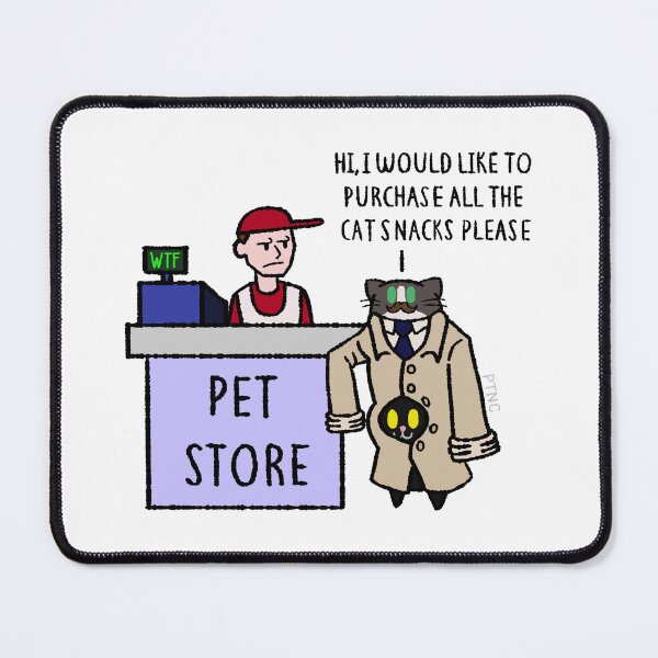 Item preview, Pudge and Moomoo pretending to be an adult designed and sold by PudgeTheCat.