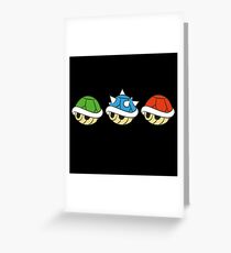 Mario Kart Items- Shells Greeting Card