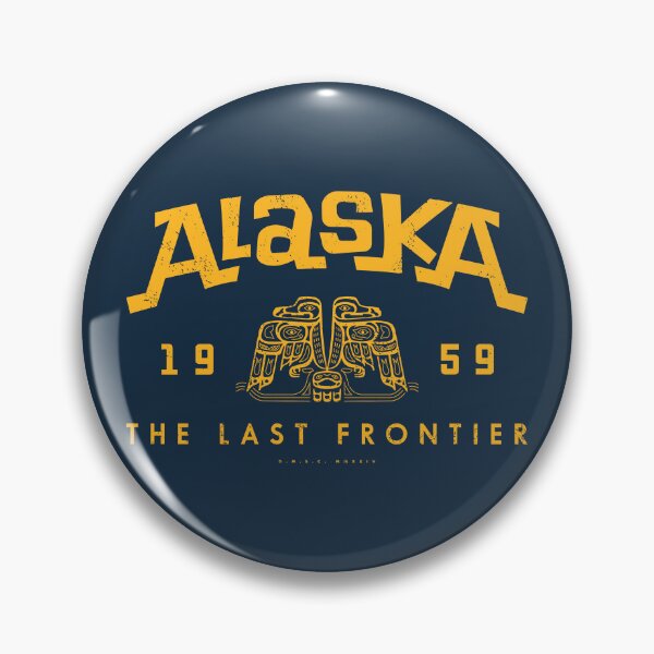 Item preview, Retro Gold Alaska The Last Frontier Date designed and sold by deadmansupplyco.