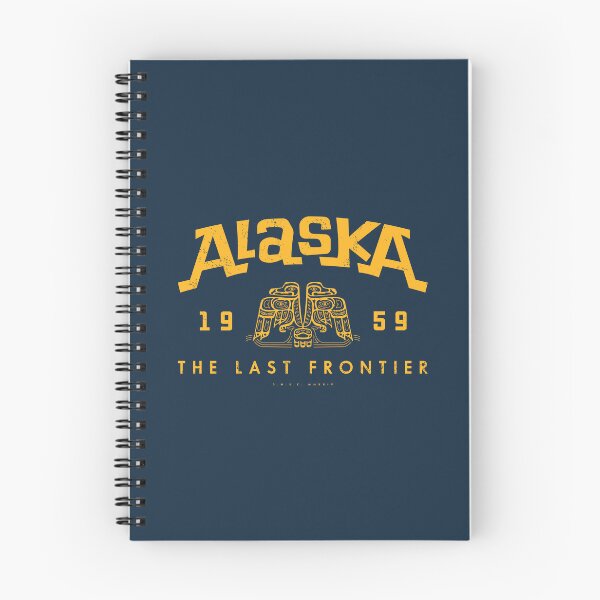 Item preview, Retro Gold Alaska The Last Frontier Date designed and sold by deadmansupplyco.
