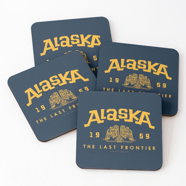 Item preview, Retro Gold Alaska The Last Frontier Date designed and sold by deadmansupplyco.