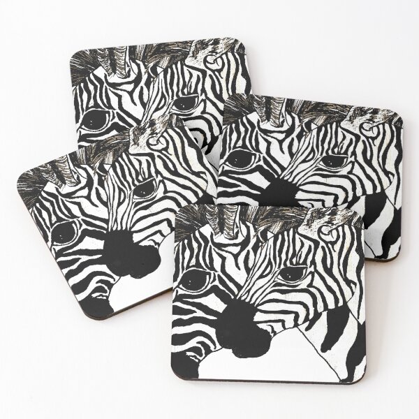 Item preview, Zebras - Pen and Ink on paper designed and sold by Jamie  Taylor.