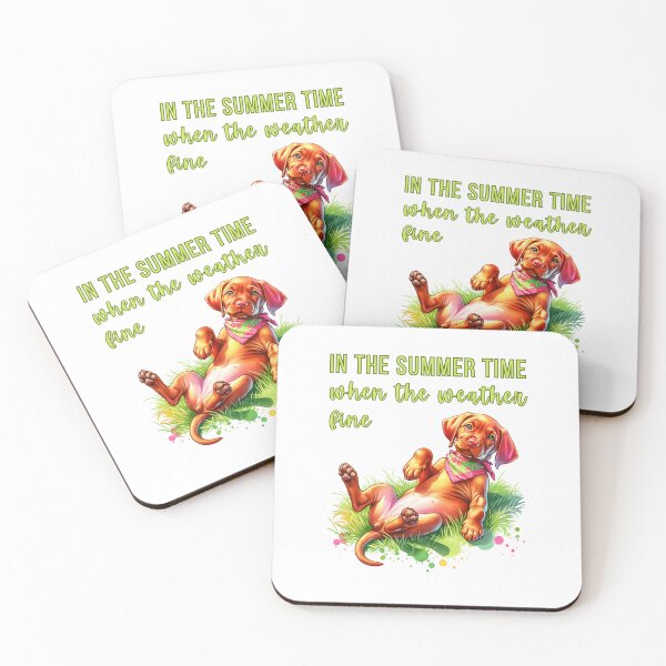 Item preview, Summer watercolour Vizsla designed and sold by BritishDelights.