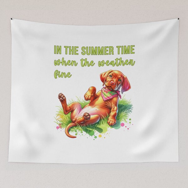 Item preview, Summer watercolour Vizsla designed and sold by BigfeetLittlepaws.