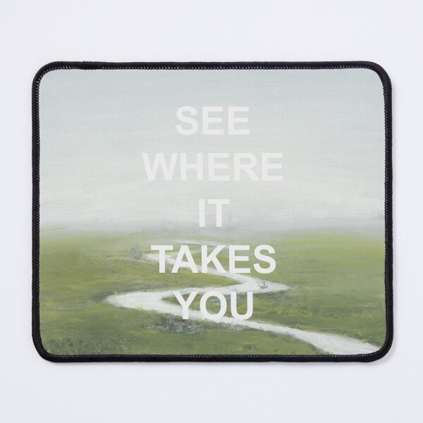 Item preview, Vintage River Landscape Painting  + Motivational Text Quote designed and sold by VoyagerVintage.