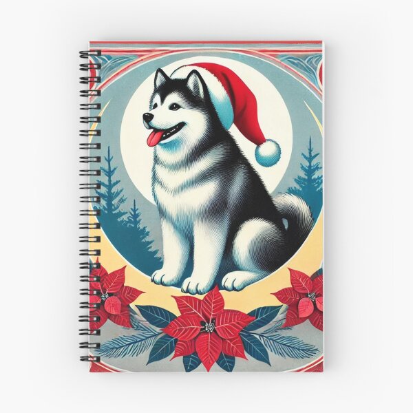 Item preview, Christmas Alaskan Malamute  designed and sold by FrictionMaxxing.