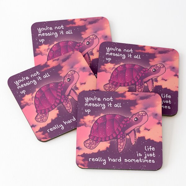 Item preview, "You're Not Messing it All Up" Space Sea Turtle designed and sold by thelatestkate.