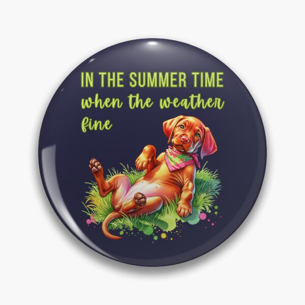 Item preview, Summer watercolour Vizsla designed and sold by BritishDelights.