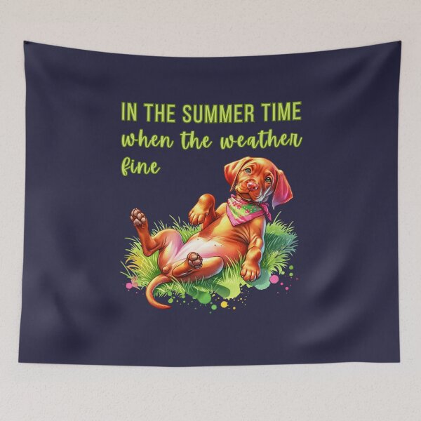 Item preview, Summer watercolour Vizsla designed and sold by BigfeetLittlepaws.