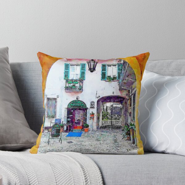 Item preview, Arona: courtyard with shoe store designed and sold by Giuseppe Cocco.