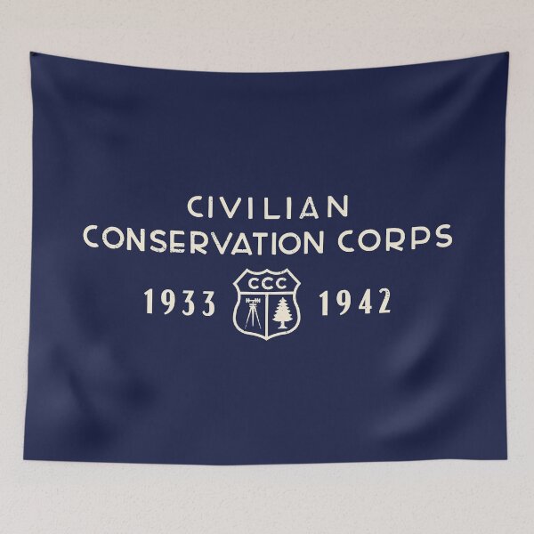Item preview, Civilian Conservation Corps - Shield with Years designed and sold by deadmansupplyco.