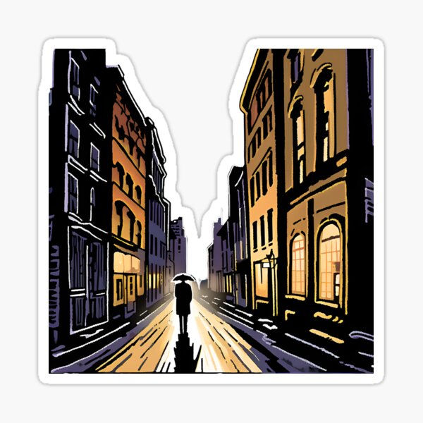 Aperçu de l'œuvre Échos d'or - Lumières de la nuit créée et vendue par VibeVaultStore.
